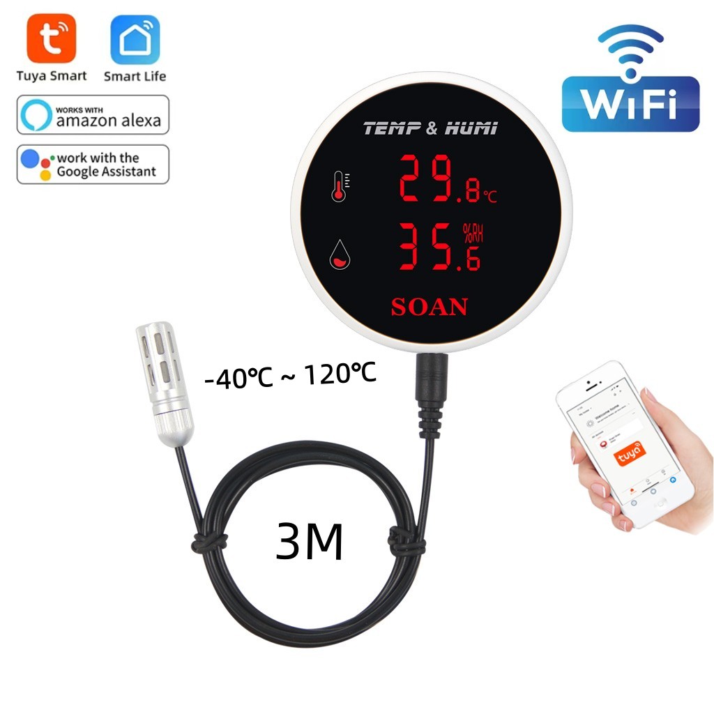 Digital Hygrometer Probe - Bluetooth Nhiệt Độ Cảm Biến Độ