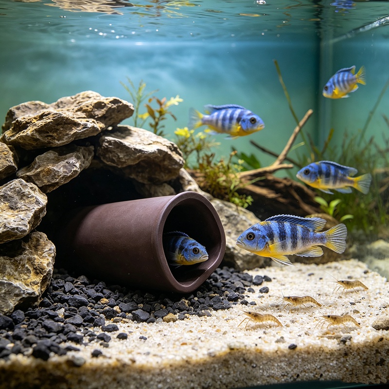 New Fish Tank Cave Aquarium Sh - đánh giá và giá Hide Cave Ceramic