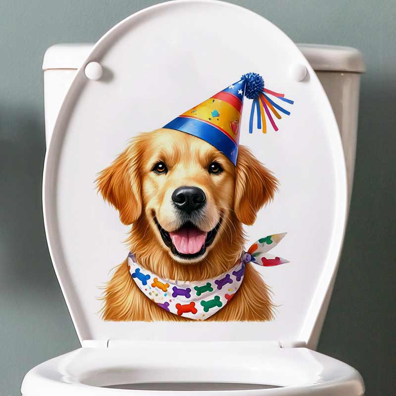 Happy Birthday Golden Retrieve - đánh giá và giá Pvc Panel Background