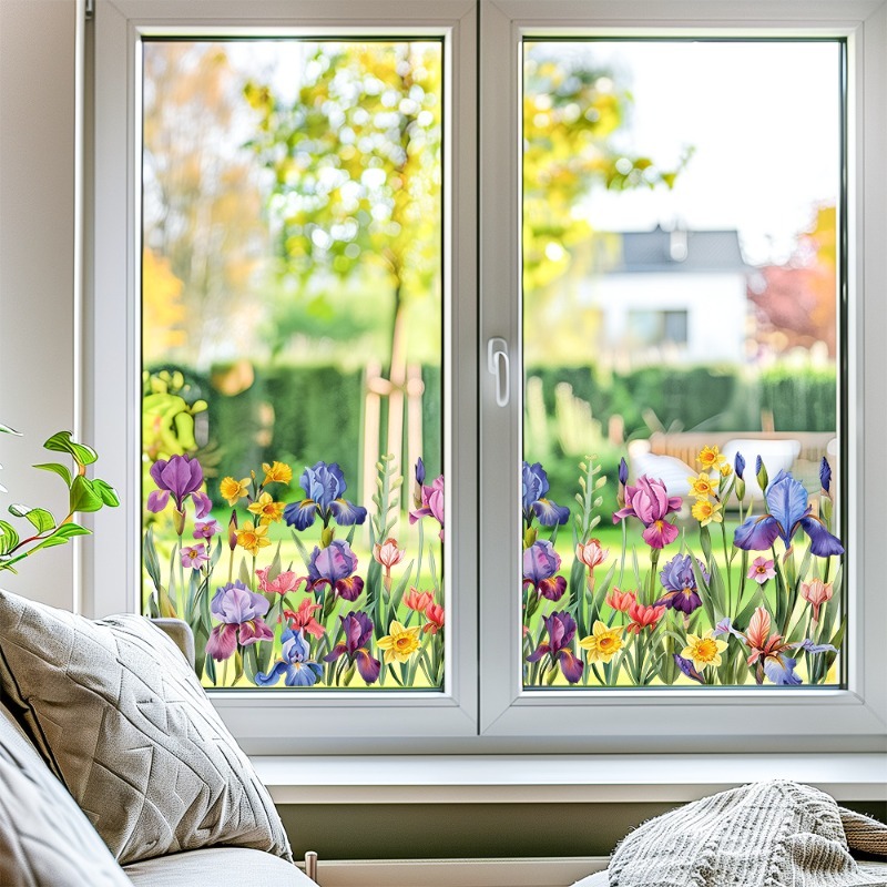 Colorful Beautiful Iris Flower - đánh giá và giá Pvc Panel Background