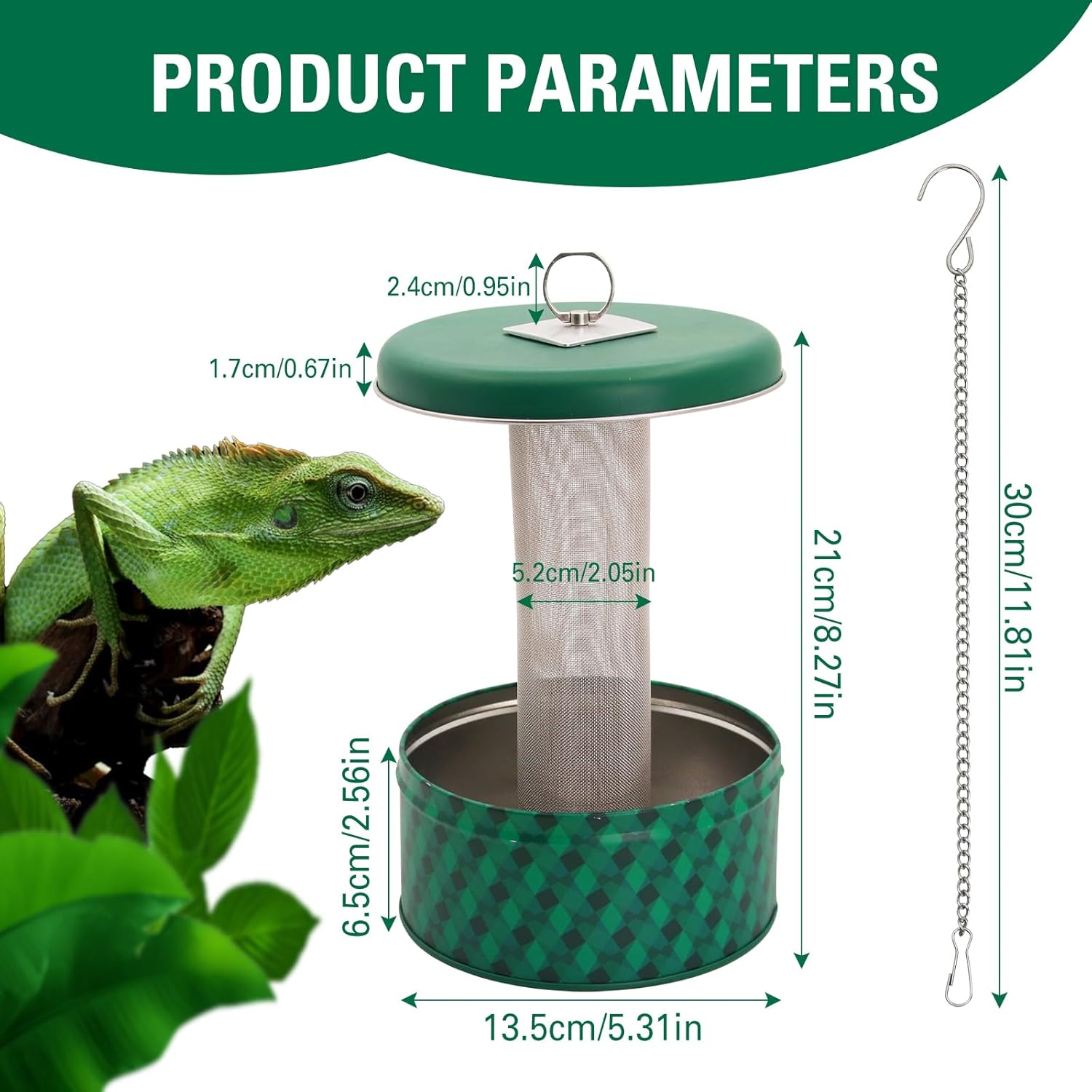 Bearded Dragon Feeder Chameleo - đánh giá và giá Water Dish Reptile